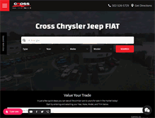 Tablet Screenshot of crossjeepchrysler.com
